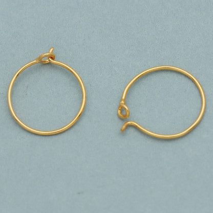 22cts print yellow gold 1.1 cm hoop earring for great grand niece bridal shower gift jewelry