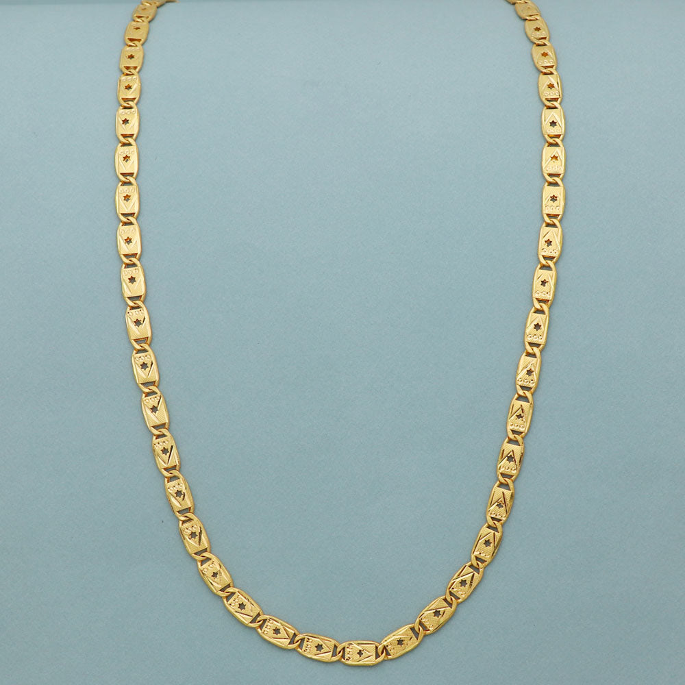 22 karat stamp shining gold 20" necklace chain for grand daughter hanukkah gift jewelry