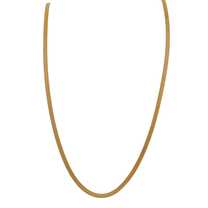 Cadena de collar de oro brillante de 22 quilates de 22,5" para inauguración de la casa de la bisnieta, regalo de joyería 