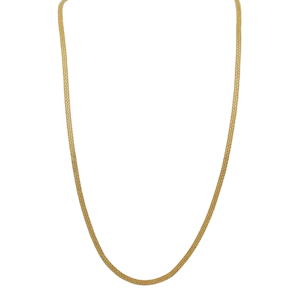 22 Karat glänzendes Gold mit Punze, 45,7 cm lange Halskette für Halbtochter, Liebesgeschenk, Schmuck 