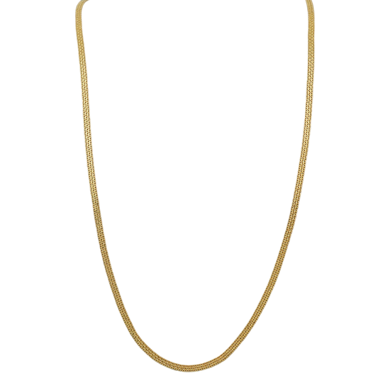 22 Karat glänzendes Gold mit Punze, 45,7 cm lange Halskette für Halbtochter, Liebesgeschenk, Schmuck 