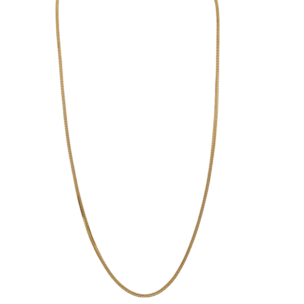 22 Karat Siegel Auffällige Goldkette 20" für Schwiegermutter Muttertagsgeschenk Schmuck 