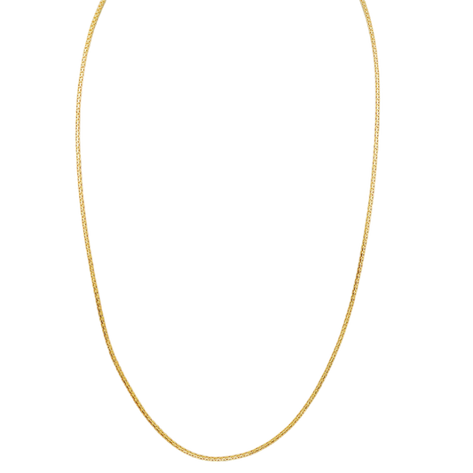 22 Karat Gold mit Punze, auffälliger Schmuck, 45,7 cm lange Halskette für Stiefmutter, Geschenk zur Geburt 