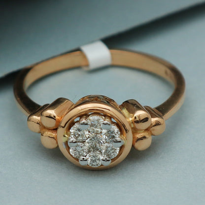 Anillo de oro rosa de 6,25 quilates con sello fuerte de 14 quilates para regalo de San Valentín de madrastra 