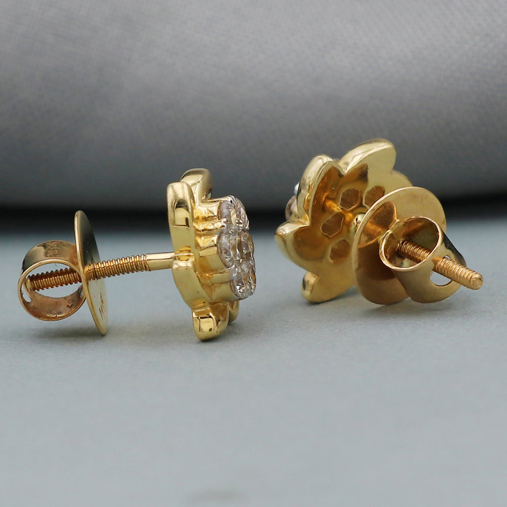 bis 583 hallmark fine gold 1cm stud earring for mummy grandparents day gift jewelry