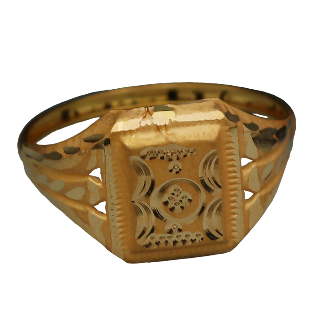 20cts stamp shining gold 9.25 ring for boys miss you gift jewelry