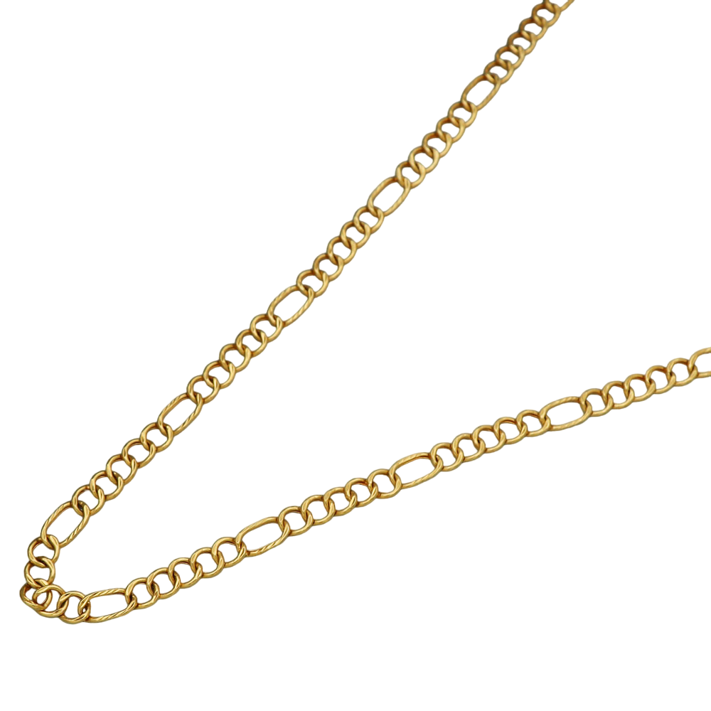 22 Karat Siegel überragende Goldkette, 53,3 cm, für Stiefvater, Glückwunschgeschenk, Schmuck