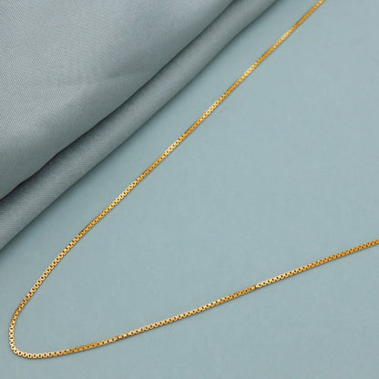 22 Karat Druck schillernde Gold 23,5" Halskette Kette für Tanten Freundschaftsgeschenk Schmuck