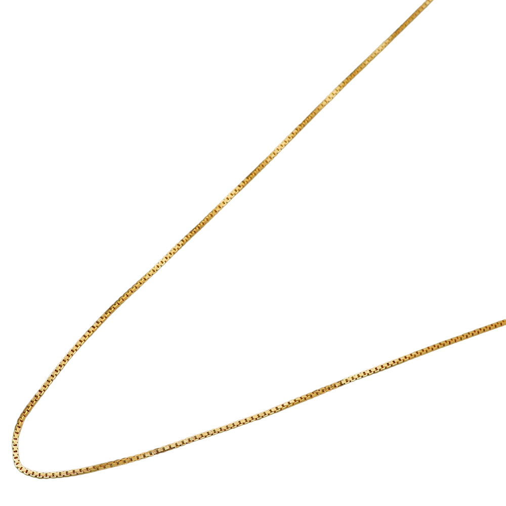 22 Karat Druck schillernde Gold 23,5" Halskette Kette für Tanten Freundschaftsgeschenk Schmuck