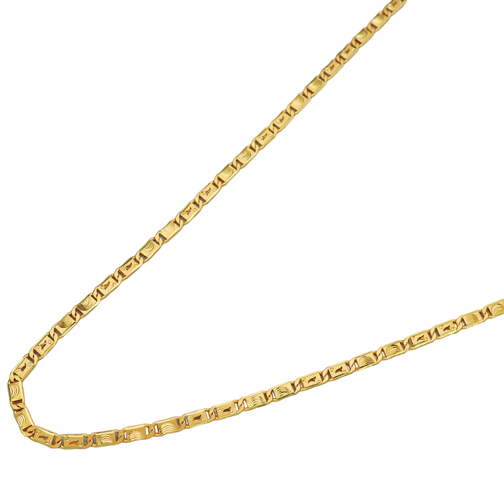 Bis 916 Siegel Echtgold 22" Halskette Kette für Schwiegertochter Einweihungsgeschenk Schmuck