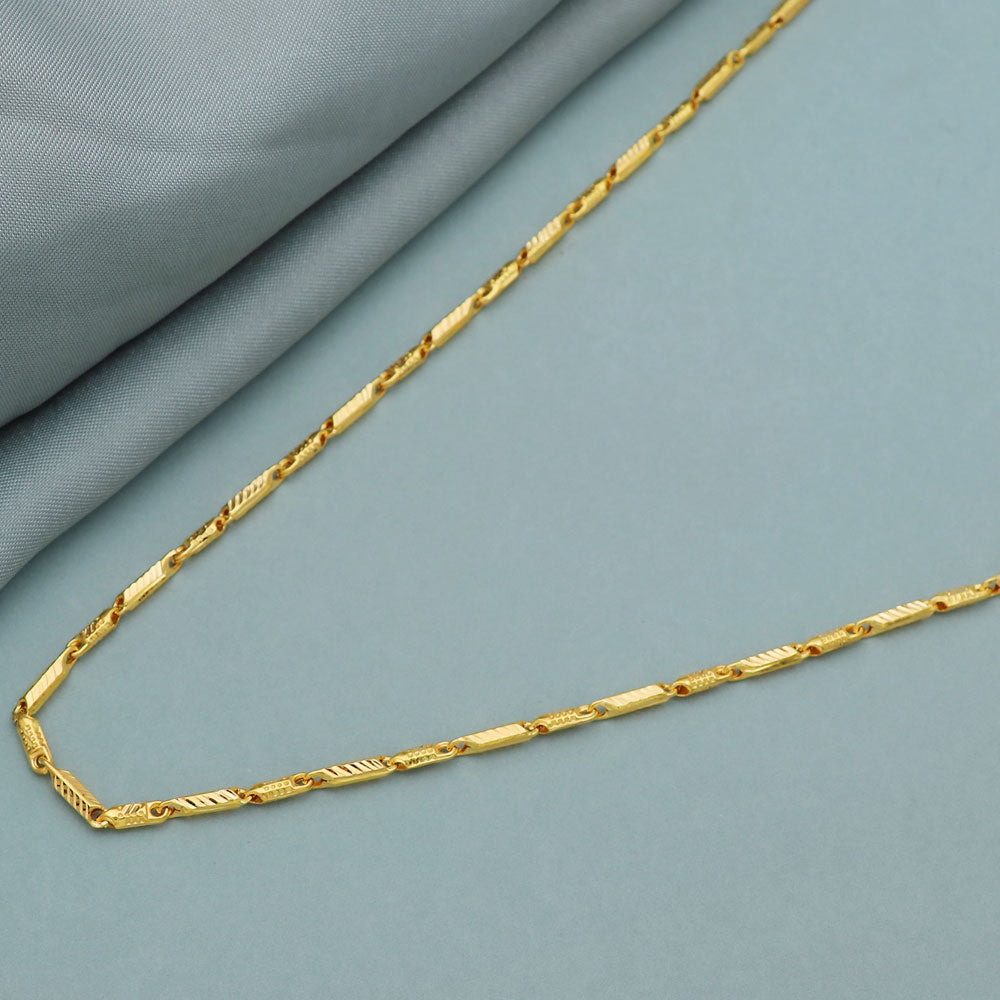 22 Karat Massivgold 22" Halskette Kette für Schwiegermutter Unabhängigkeitstag Geschenk Schmuck