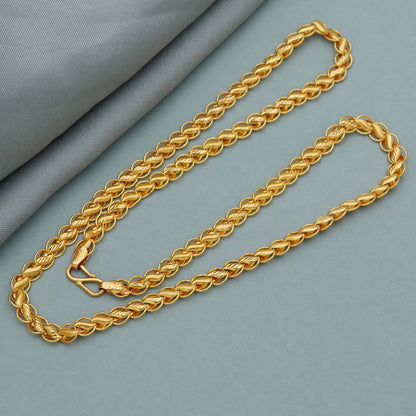 22 Karat gestempelte indische Goldkette, 56 cm, für Schwägerin, Liebesgeschenk, Schmuck