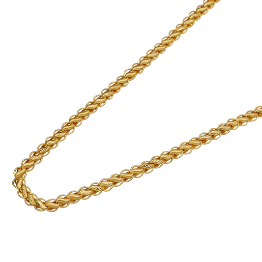 22 Karat gestempelte indische Goldkette, 56 cm, für Schwägerin, Liebesgeschenk, Schmuck