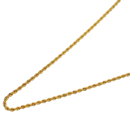 Bis 916 Print Original Gold 22" Halskette Kette für ihn National Boss Day Geschenk Schmuck