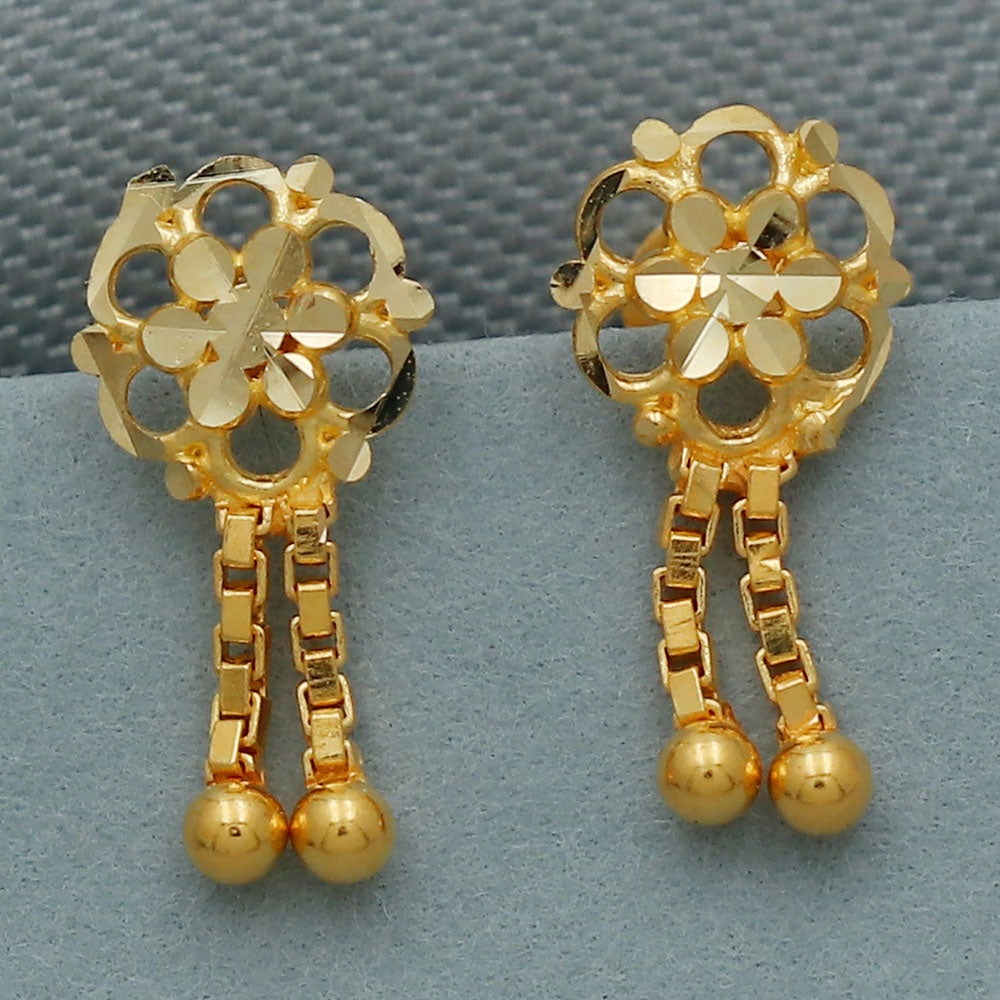 20cts print amazing gold 1 cm stud earring for cousin wife columbus day gift jewelry