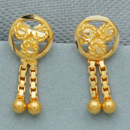 bis 833 seal sparkle gold 1 cm stud earring for half aunts anniversary gift jewelry