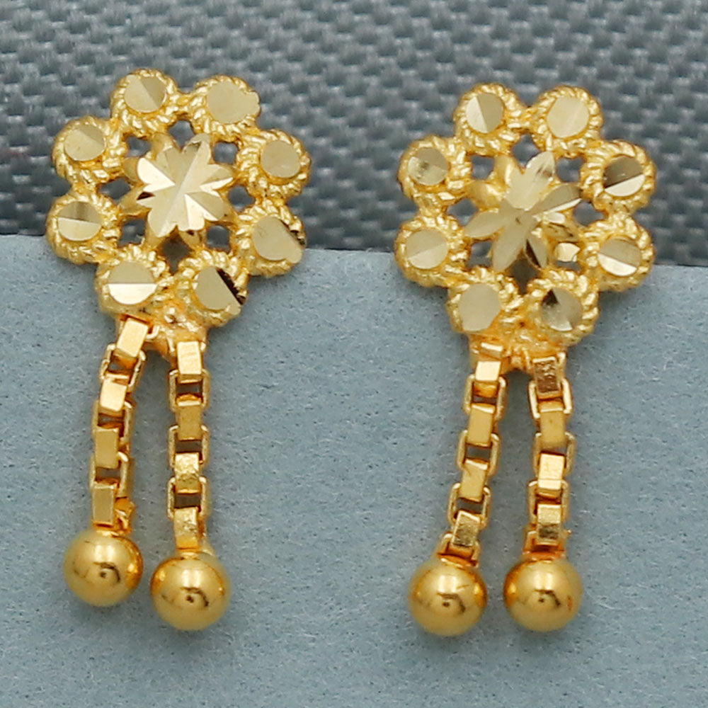 20cts hallmark shiny gold 1 cm stud earring for aunts birthday gift jewelry