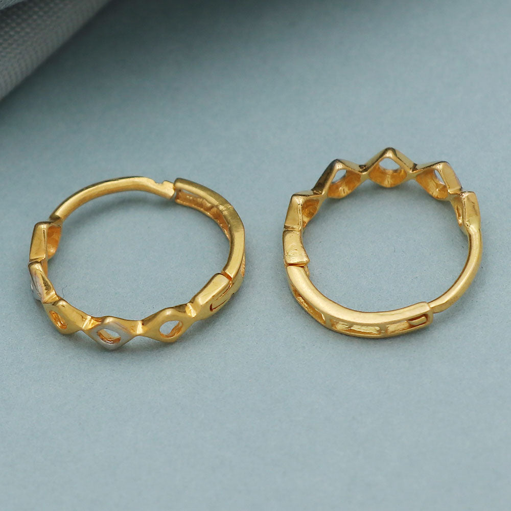 20k hallmark genuine gold 1.4 cm hoop earring for him grandparents day gift jewelry