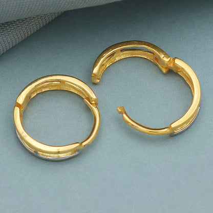 bis 833 stamp pure gold 1.3 cm hoop earring for female graduation gift jewelry