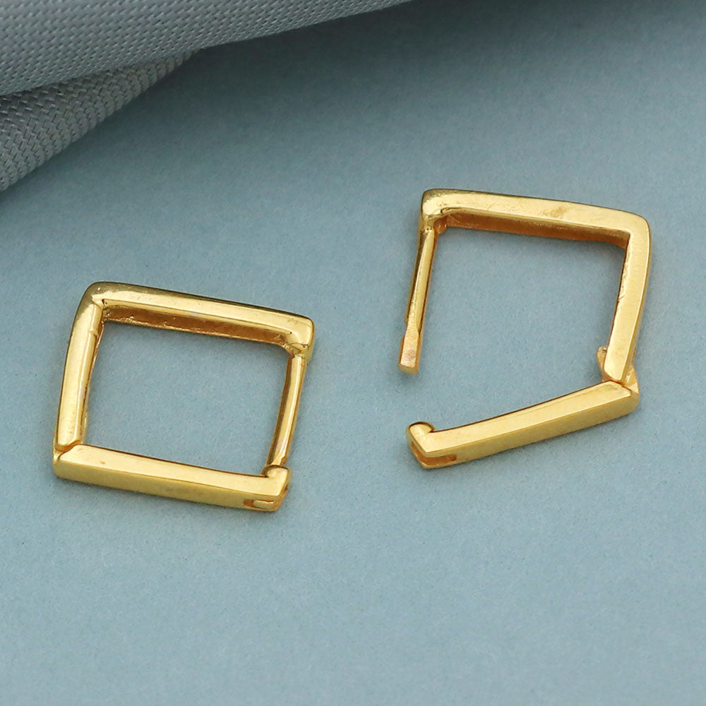 Creolen aus 20 Karat Gold mit Aufdruck, 1,2 cm, für Damen, Abschiedsgeschenk, Schmuck