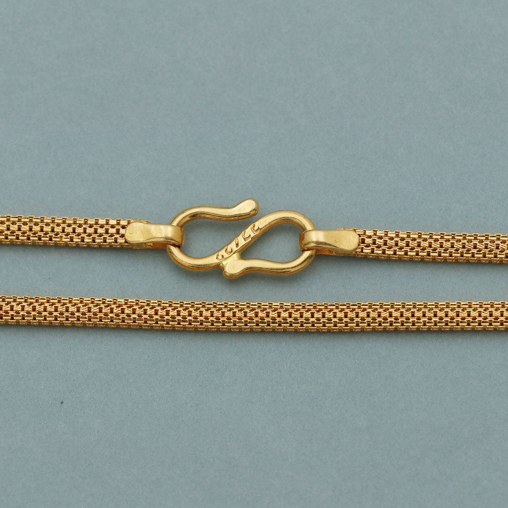 Cadena de collar de oro de 22 quilates con sello distintivo de 23" para el día de la enfermera o la tía madrastra, regalo de joyería