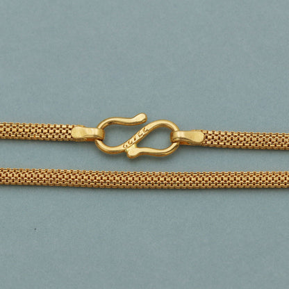 Cadena de collar de oro de 22 quilates con sello distintivo de 23" para el día de la enfermera o la tía madrastra, regalo de joyería