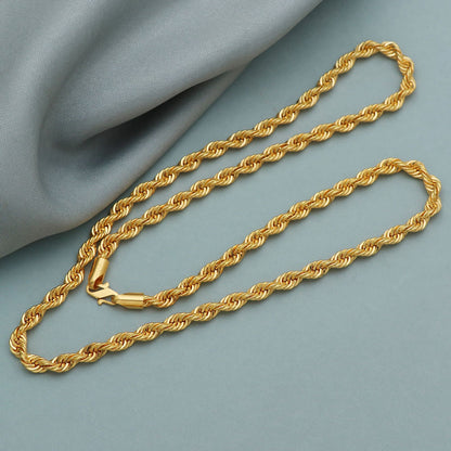 Collar de cadena de oro de 22" con sello distintivo bis 916, magnífico regalo de agradecimiento para sobrina, joyería