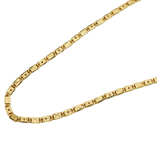 Cadena de collar de oro de 22 quilates con sello distintivo de 20,5" para el día de la bisabuela, regalo de joyería para Martin King