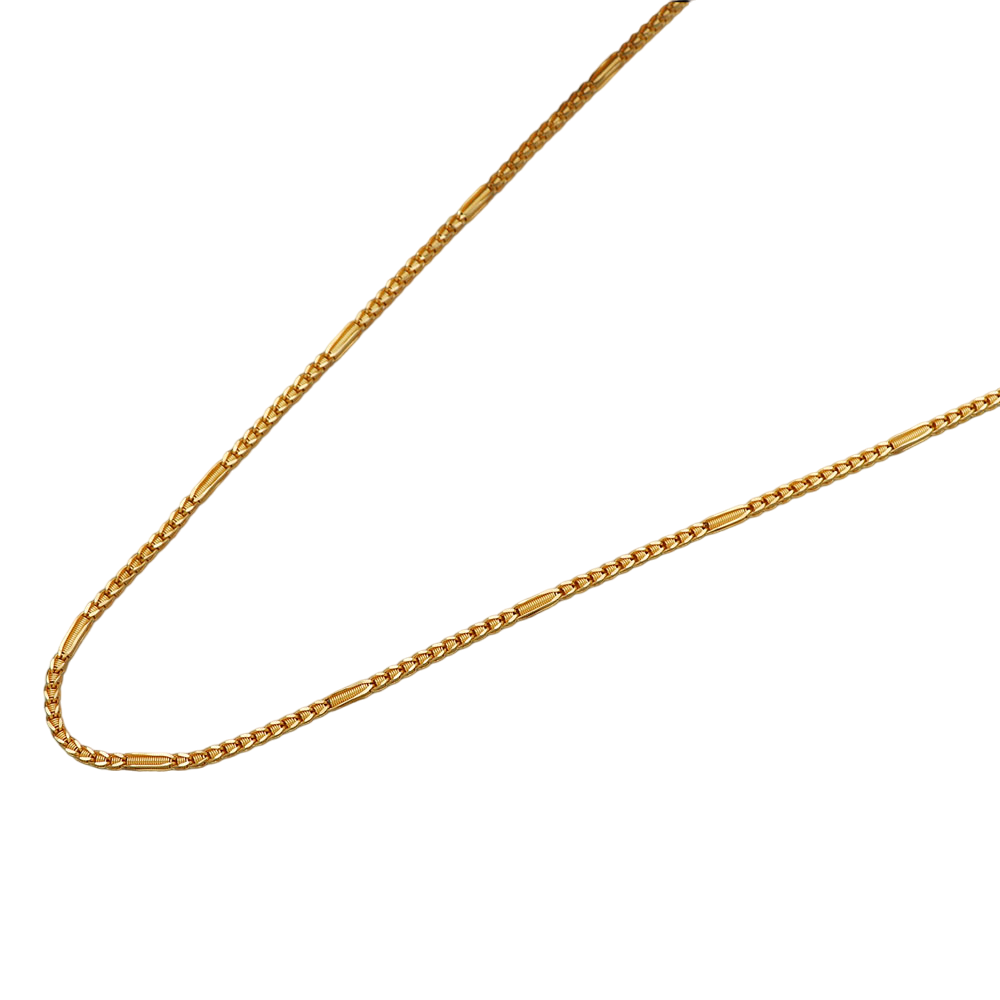 Cadena de collar de 24,5" de oro con sello de 22 quilates que supera el estándar para el día de la madre, regalo de joyería para el presidente