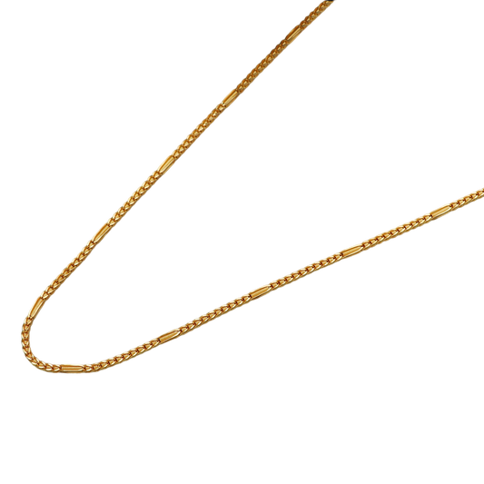 Cadena de collar de 24,5" de oro con sello de 22 quilates que supera el estándar para el día de la madre, regalo de joyería para el presidente