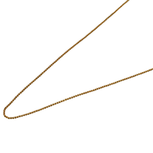 22 Karat Siegel Auffällige Goldkette 27" für Großtante Weihnachtsgeschenk Schmuck