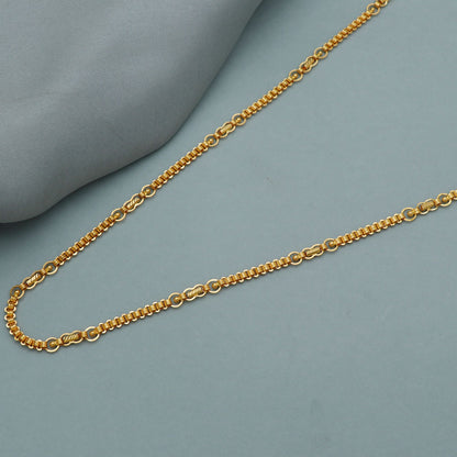 Bis 916 Druck einzigartige Gold 23 "Halskette Kette für Tochter Neujahr Geschenk Schmuck 