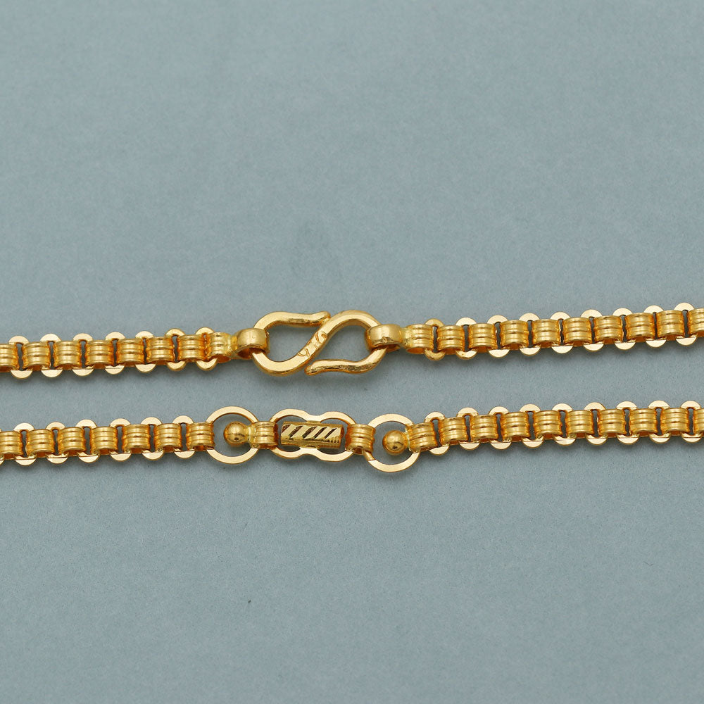 Bis 916 Druck einzigartige Gold 23 "Halskette Kette für Tochter Neujahr Geschenk Schmuck 