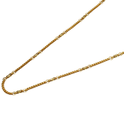 Bis 916 Druck einzigartige Gold 23 "Halskette Kette für Tochter Neujahr Geschenk Schmuck 