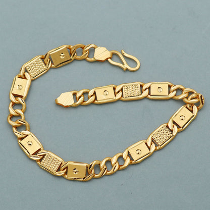 22cts stamp merry shine gold 22.5 cm cm bracelet for great grand daughter christmas day gift jewelry