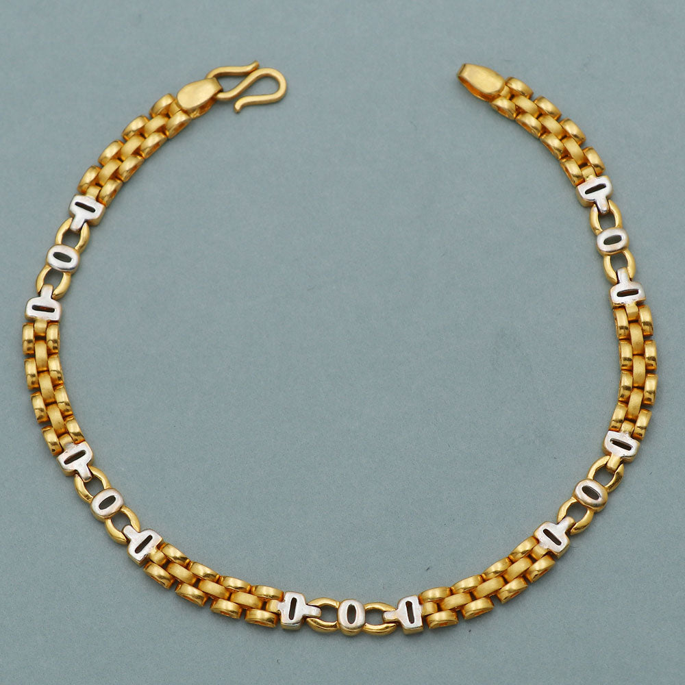 22 carat seal real gold 20.2 cm bracelet for step daughter thanksgiving day gift jewelry