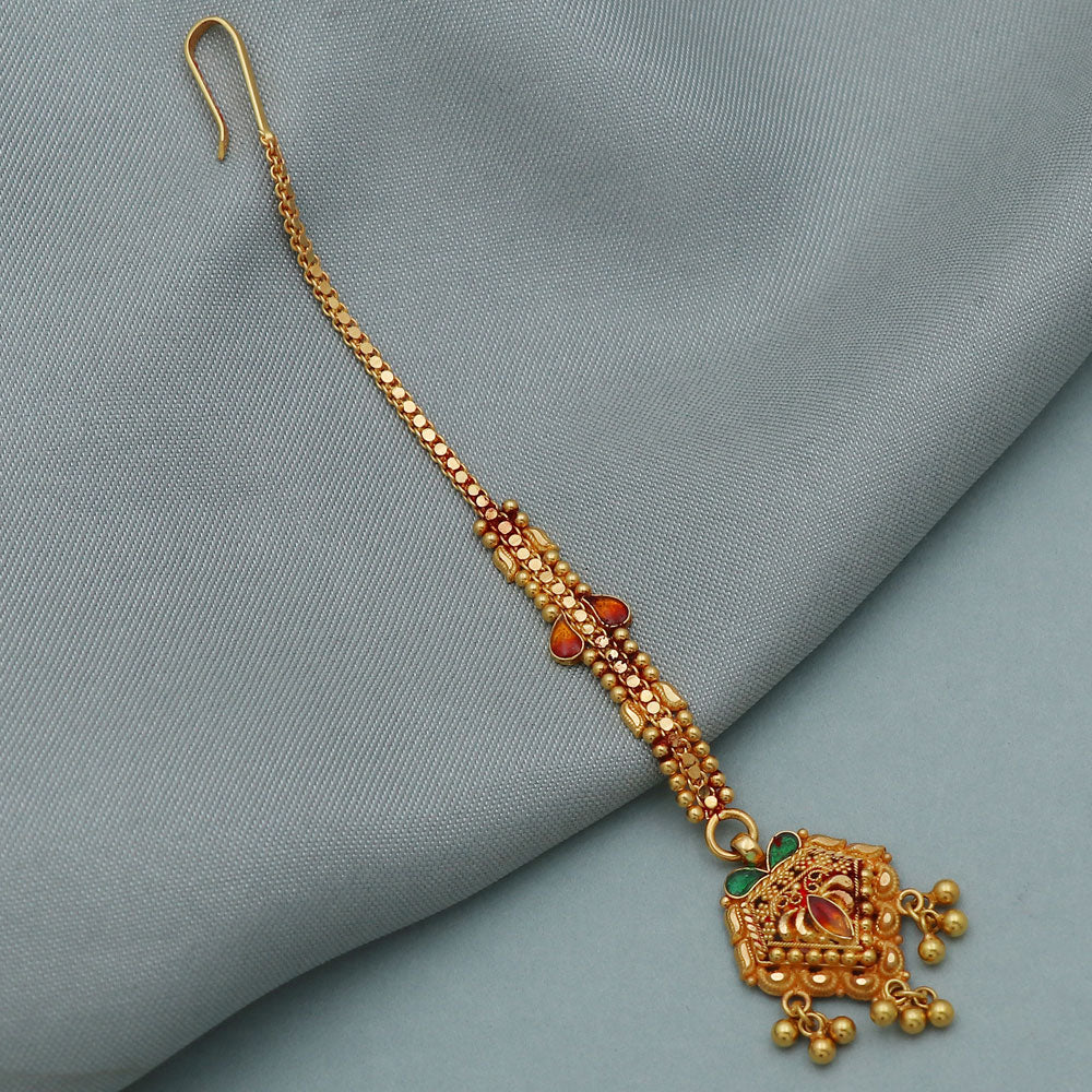 22 karat print veritable gold 11.5 cm tika for wife new year gift jewelry