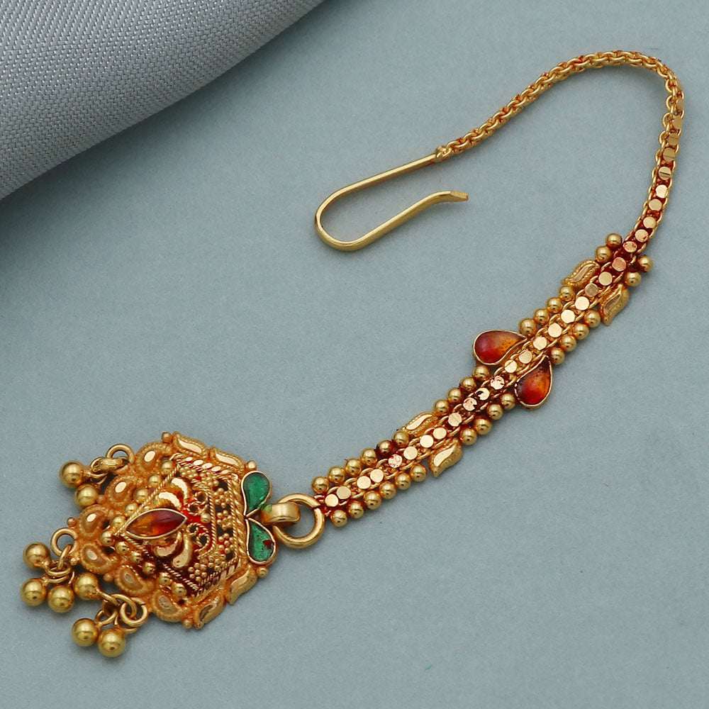 22 karat print veritable gold 11.5 cm tika for wife new year gift jewelry