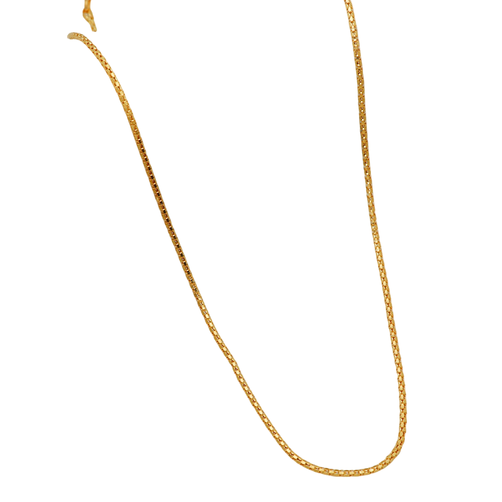 Collar con cadena de oro de 20" con sello de 22 quilates y 22 quilates para esposa, regalo del Día del Presidente, joyería