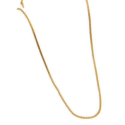 Collar con cadena de oro de 20" con sello de 22 quilates y 22 quilates para esposa, regalo del Día del Presidente, joyería