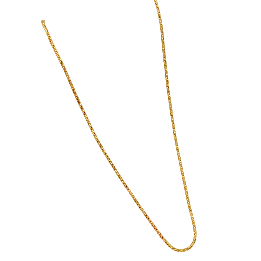 new bis 916 stamp actual gold 18" necklace chain for mom wedding gift jewelry