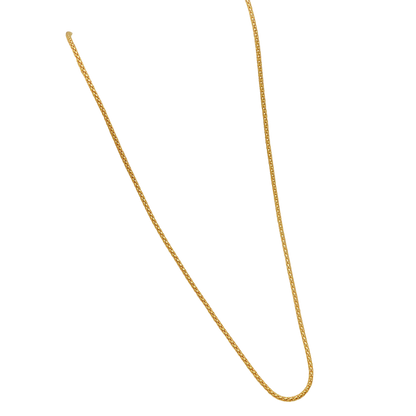 new bis 916 stamp actual gold 18" necklace chain for mom wedding gift jewelry