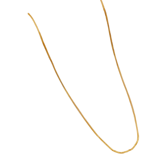 22 Karat Gold gestempelte Halskette 50,8 cm für den Bräutigam, Geburtstagsgeschenk, Schmuck