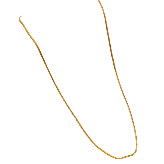 Bis 916 Siegel funkelnde goldene 18" Halskette Kette für Junggesellen zurück zur Schule Geschenk Schmuck