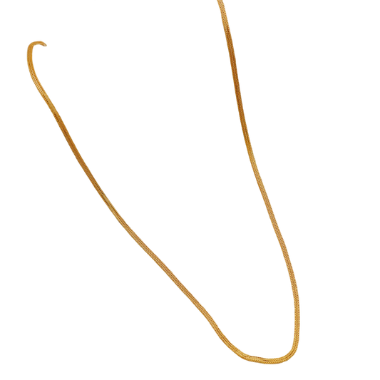 Cadena de collar de 22" de oro de la más alta calidad con sello de 22 cts para regalo del día del padre de la abuela