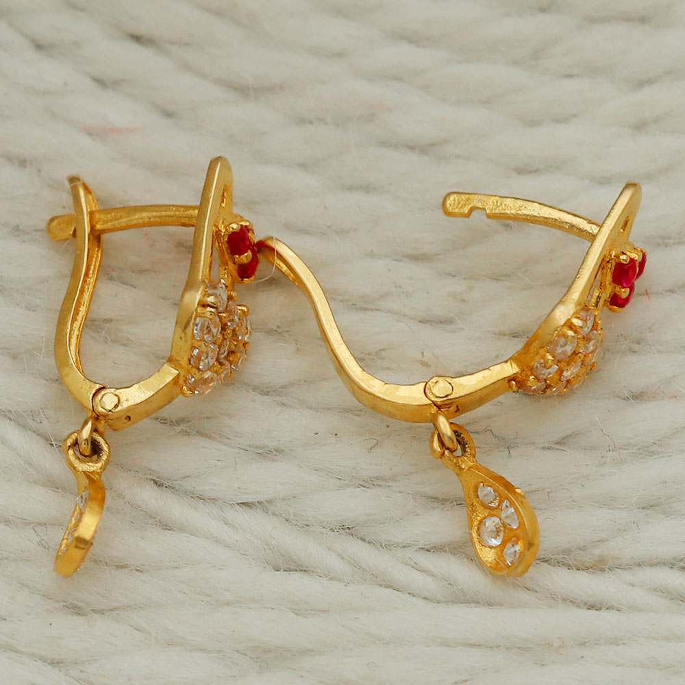 bis 916 hallmark unseen gold 2.2cm stud earring for half mother grandparents day gift jewelry