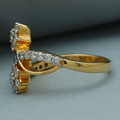 22 carat print dazzling gold 6.75 ring for maternal grandmother goodbye gift jewelry