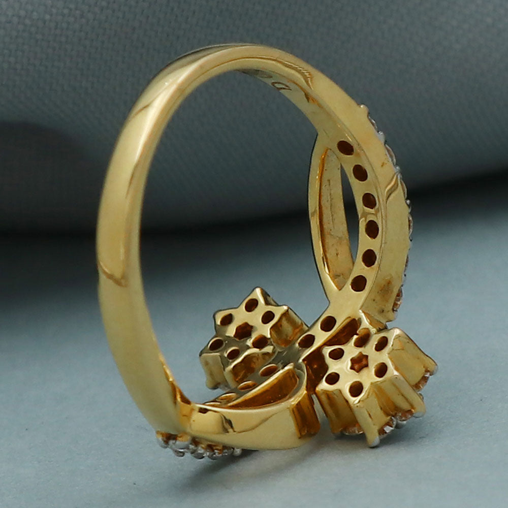 22 carat print dazzling gold 6.75 ring for maternal grandmother goodbye gift jewelry