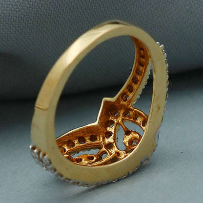 22k hallmark shiny gold 7.5 ring for paternal grandmother halloween gift jewelry