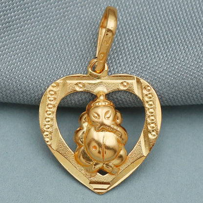 22cts print unique gold 2.3 cm pendant for aunts independence day gift jewelry